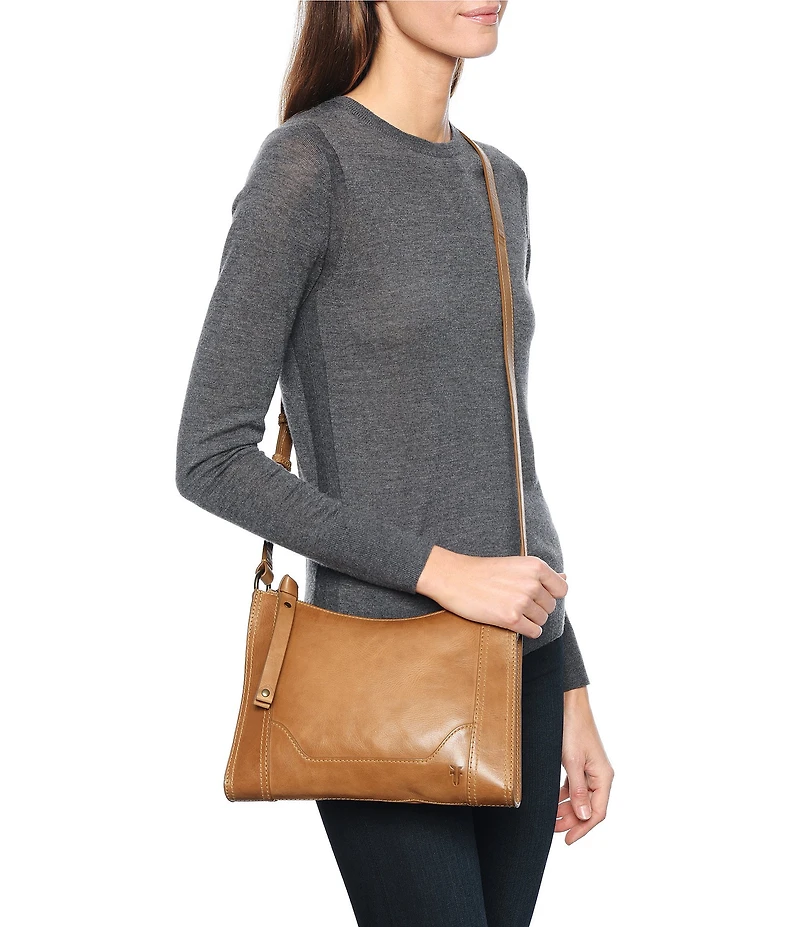 Frye Melissa Zip Leather Crossbody Bag
