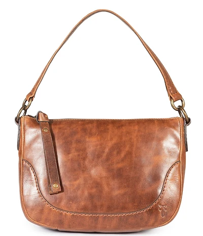 Frye Melissa Zip Leather Crossbody Shoulder Bag