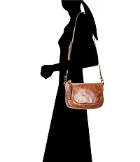Frye Melissa Zip Leather Crossbody Shoulder Bag