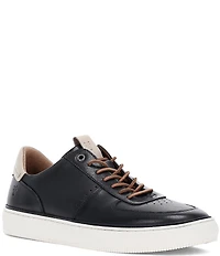Frye Men's Astor Leather Low Lace Perforated Detail Court Sneakers