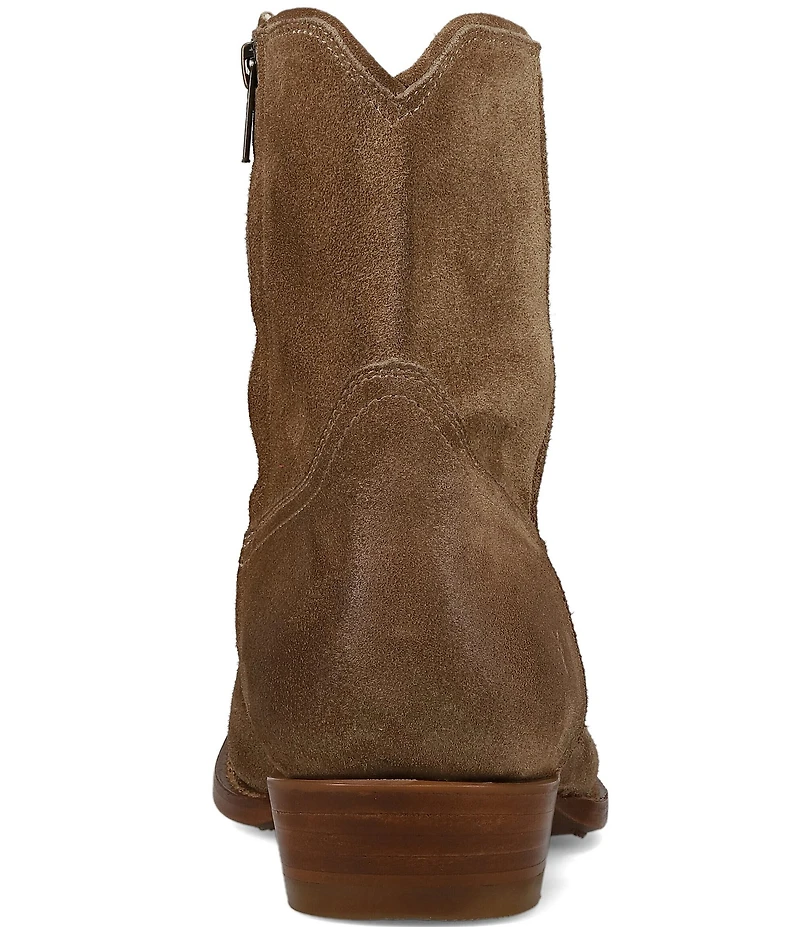 Frye Men's Austin Oiled Suede Inside Zip Western Boots