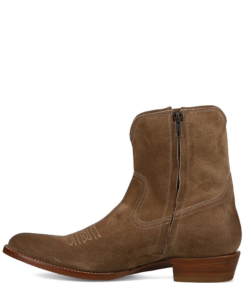 Frye Men's Austin Oiled Suede Inside Zip Western Boots