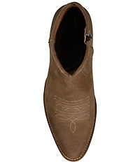 Frye Men's Austin Oiled Suede Inside Zip Western Boots