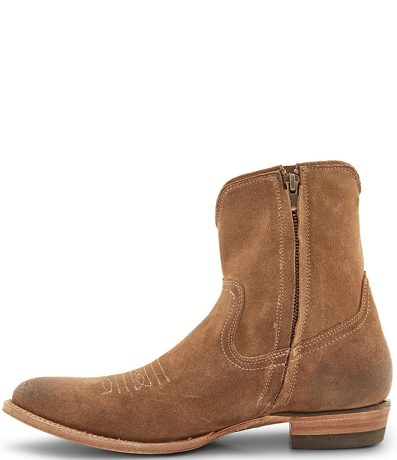 Frye Men's Austin Oiled Suede Inside Zip Western Boots