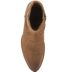 Frye Men's Austin Oiled Suede Inside Zip Western Boots