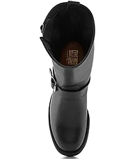 Frye Men's Engineer 12R Leather Buckle Hardware Boots