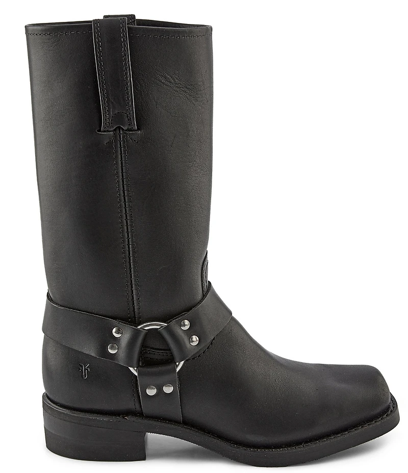 Frye Men's Leather 12R O-Ring Harness Hardware Square Toe Boots
