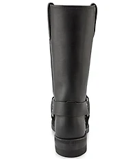 Frye Men's Leather 12R O-Ring Harness Hardware Square Toe Boots