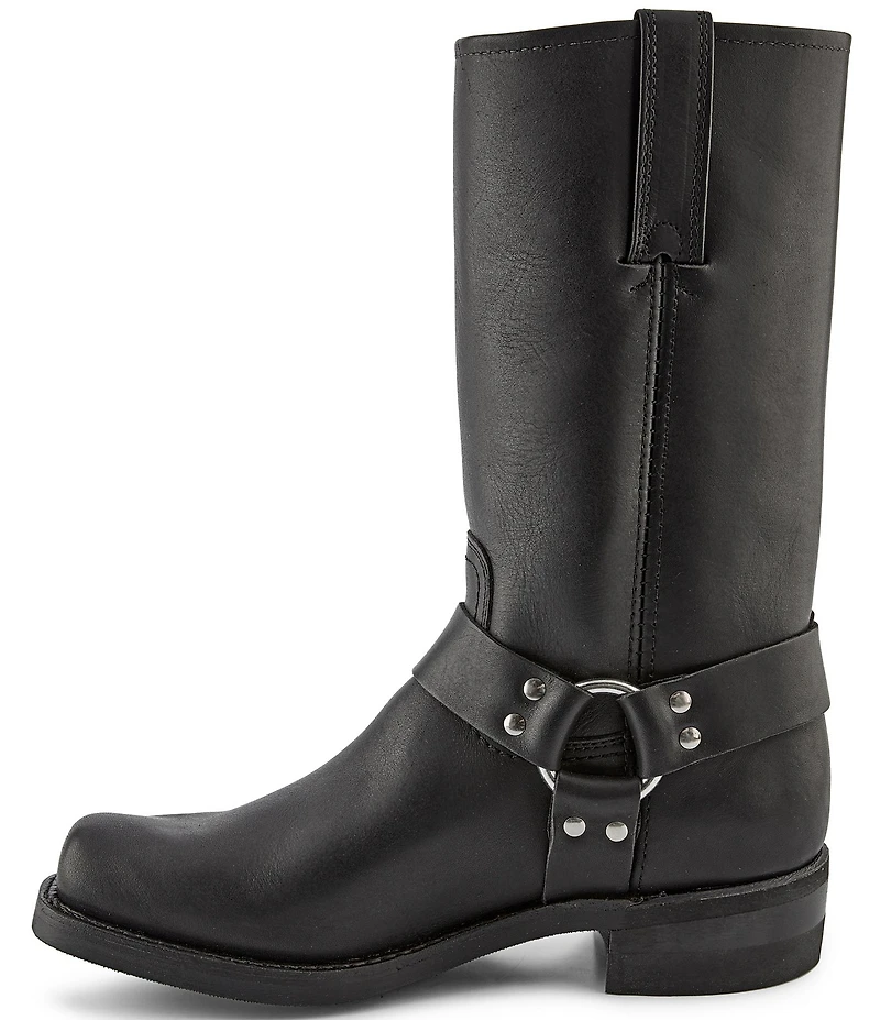 Frye Men's Leather 12R O-Ring Harness Hardware Square Toe Boots