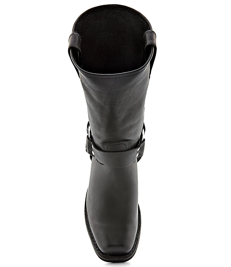 Frye Men's Leather 12R O-Ring Harness Hardware Square Toe Boots