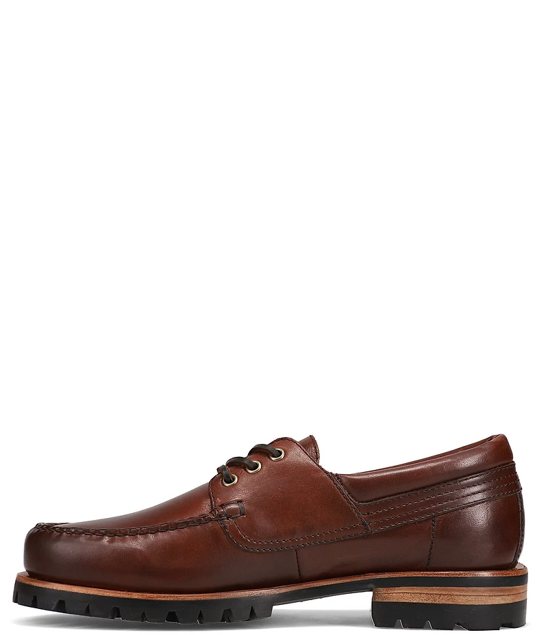 Frye Men's Hudson Leather Campmoc Lug Sole Boat Shoes