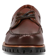 Frye Men's Hudson Leather Campmoc Lug Sole Boat Shoes