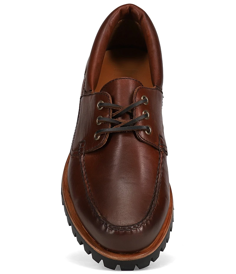 Frye Men's Hudson Leather Campmoc Lug Sole Boat Shoes
