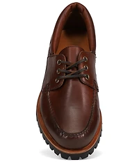 Frye Men's Hudson Leather Campmoc Lug Sole Boat Shoes