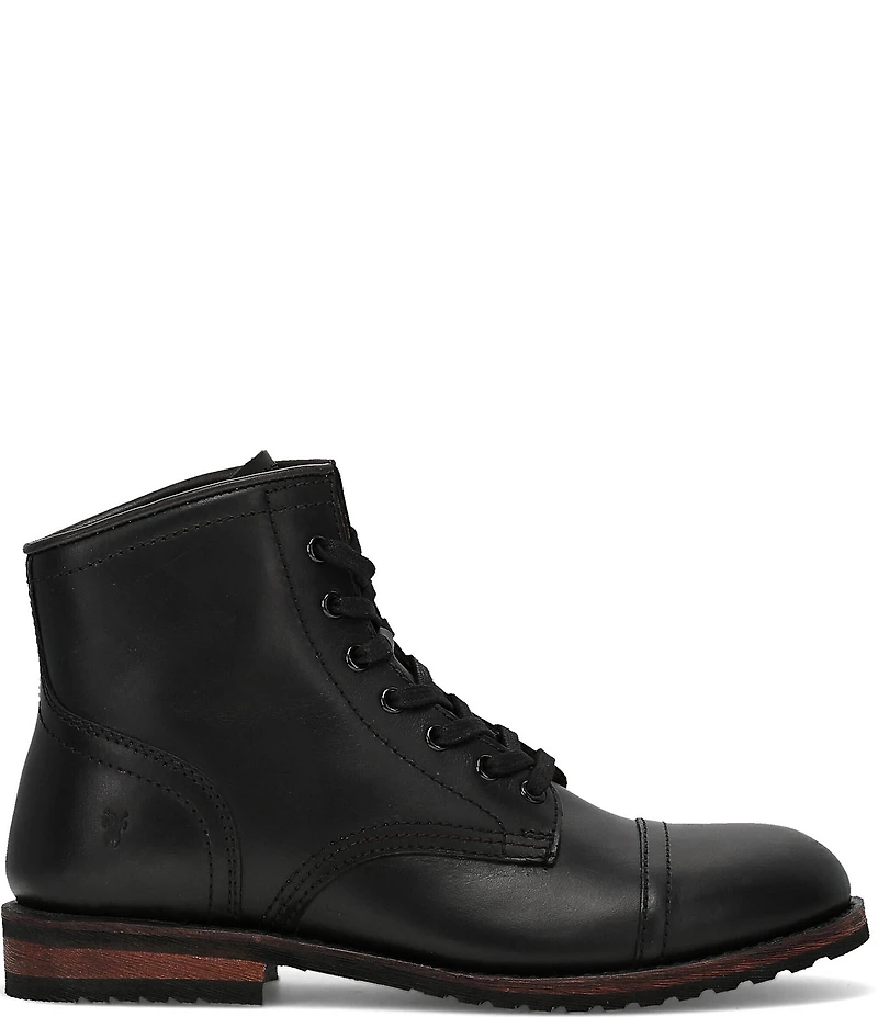 Frye Men's Landon Leather Midlace Cap Toe Boots