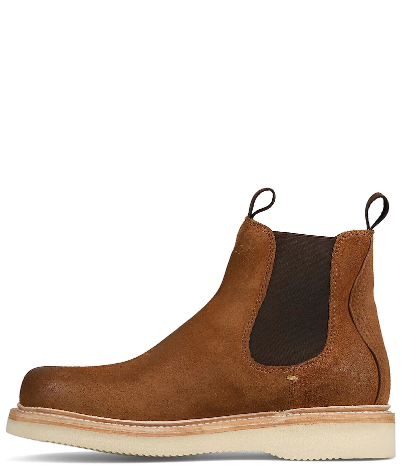 Frye Men's Hudson Suede Chelsea Work Boots