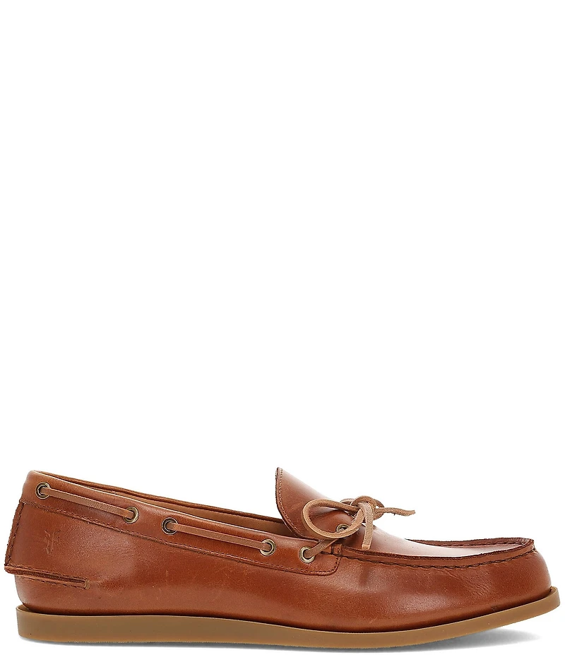 Frye Men's Mason Leather One Eye Tie Boat Shoes
