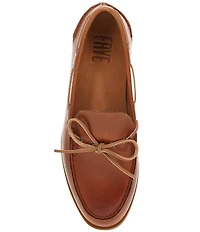 Frye Men's Mason Leather One Eye Tie Boat Shoes