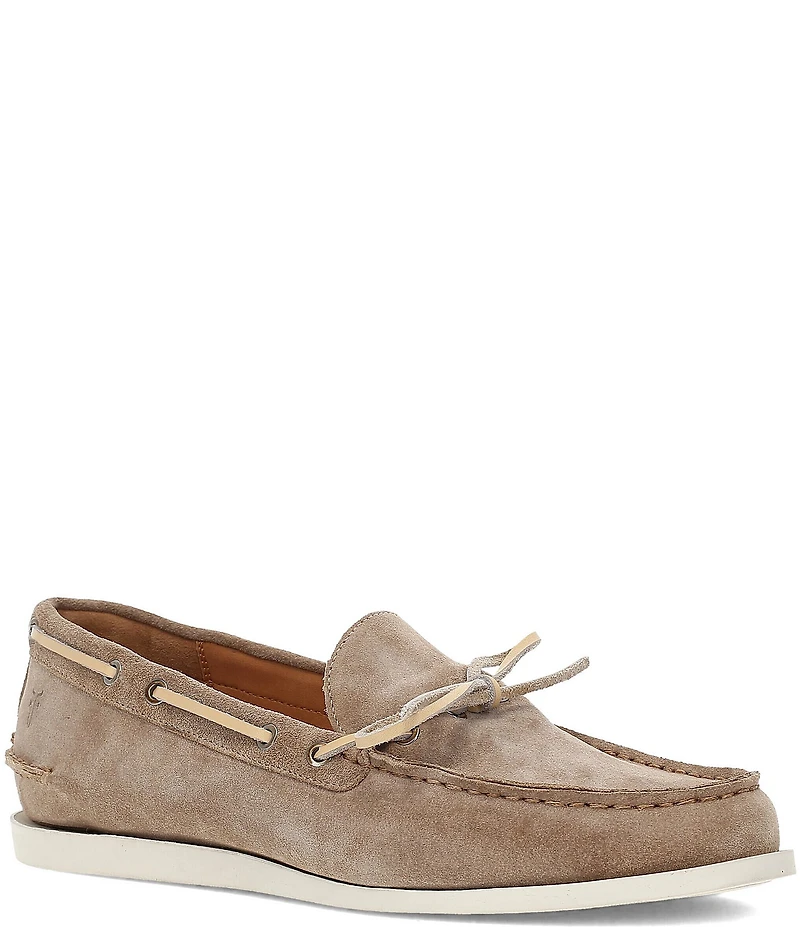 Frye Men's Mason Suede One Eye Tie Boat Shoes