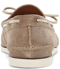 Frye Men's Mason Suede One Eye Tie Boat Shoes