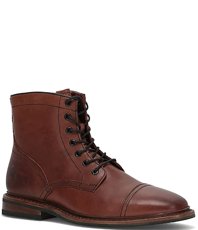 Frye Men's Paul Leather Cap Toe Lace Up Boots