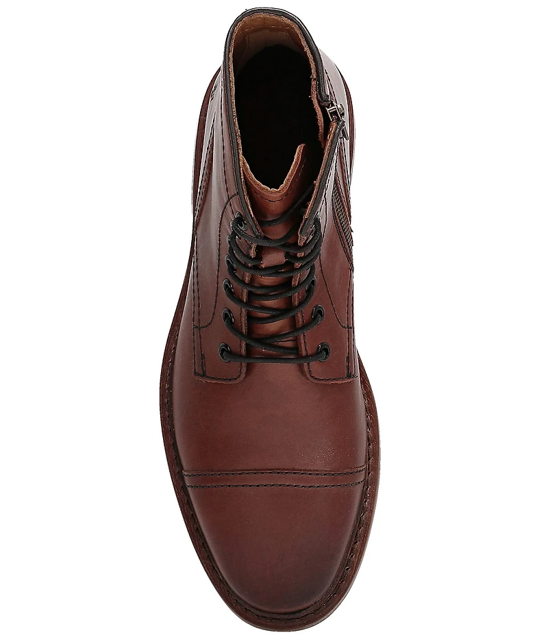 Frye Men's Paul Leather Cap Toe Lace Up Boots