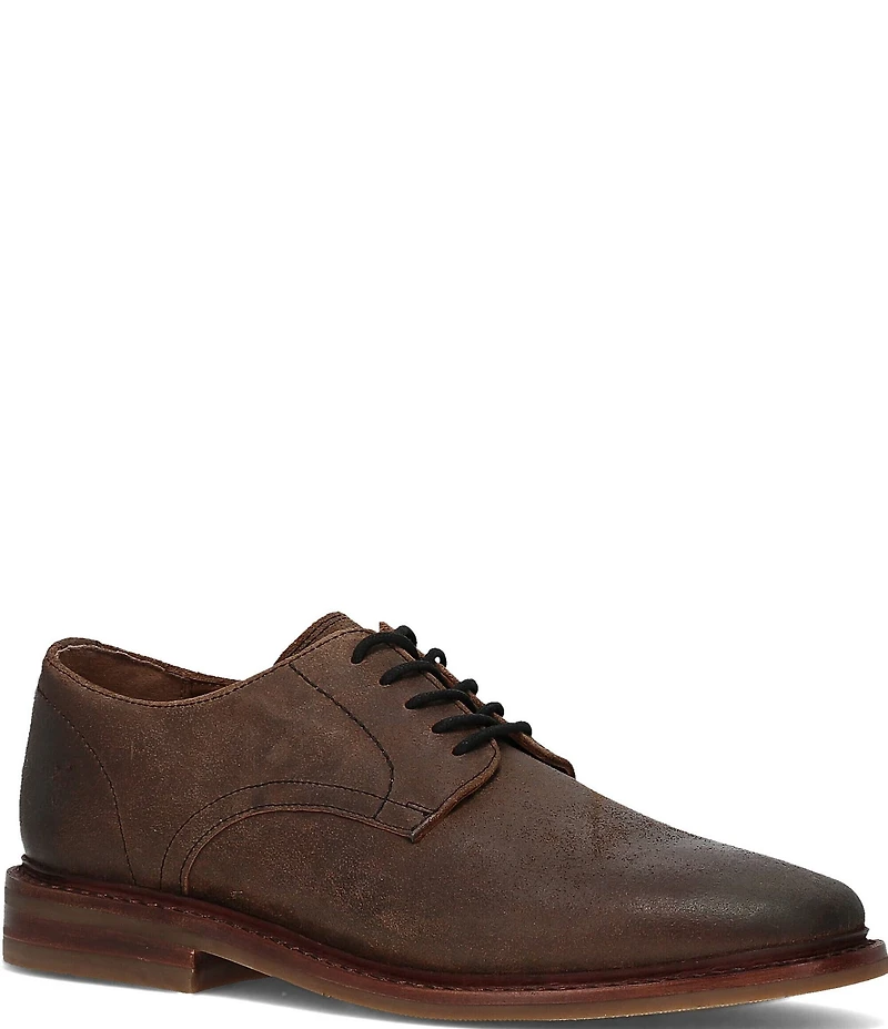 Frye Men's Paul Waxed Suede Oxfords