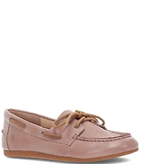 Frye Naya Leather Boat Shoes