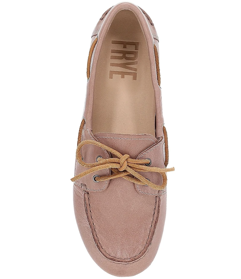 Frye Naya Leather Boat Shoes
