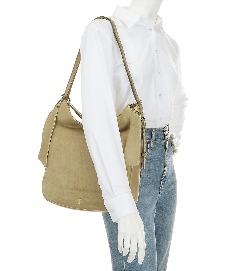 Frye Nora Leather Knotted Hobo Bag
