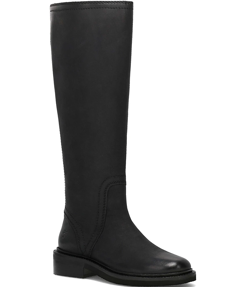 Frye Phoebe Tall Leather Zip Up Classic Boots