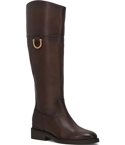 Frye Quinn D-Ring Tall Leather Riding Boots
