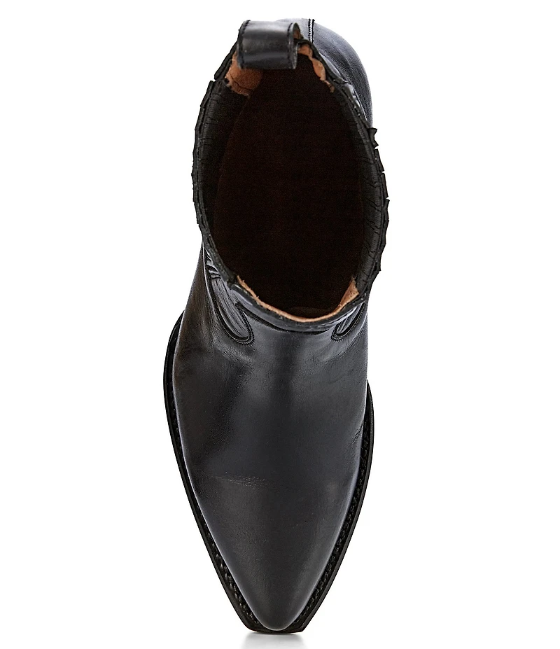 Frye Sacha Chelsea Leather Western Booties