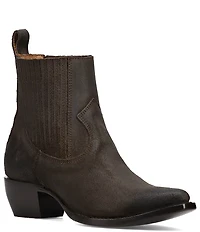 Frye Sacha Chelsea Suede Western Booties