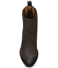 Frye Sacha Chelsea Suede Western Booties