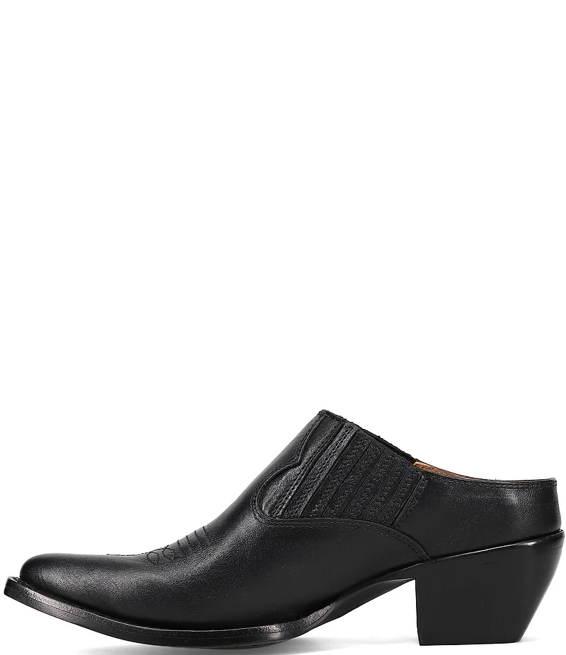 Frye Sacha Leather Western Mules