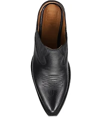 Frye Sacha Leather Western Mules