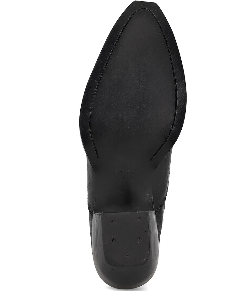 Frye Sacha Leather Western Mules