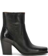 Frye Shiloh Leather Zip Booties