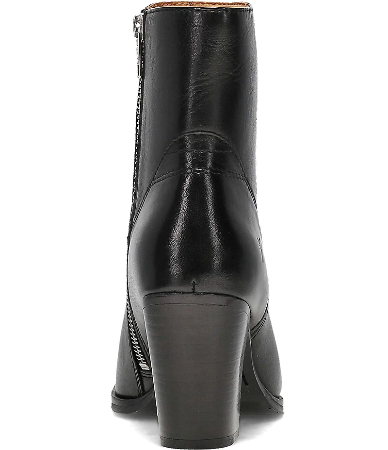 Frye Shiloh Leather Zip Booties