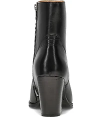 Frye Shiloh Leather Zip Booties