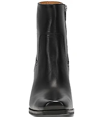Frye Shiloh Leather Zip Booties