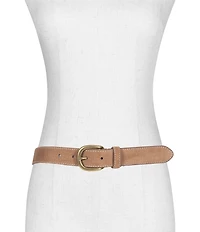 Frye 1.18#double; Suede Contrast Stitching Belt