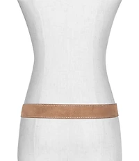 Frye 1.18#double; Suede Contrast Stitching Belt