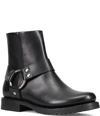 Frye Veronica Flex Leather O-Ring Harness Hardware Booties