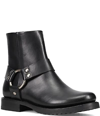Frye Veronica Flex Leather O-Ring Harness Hardware Booties