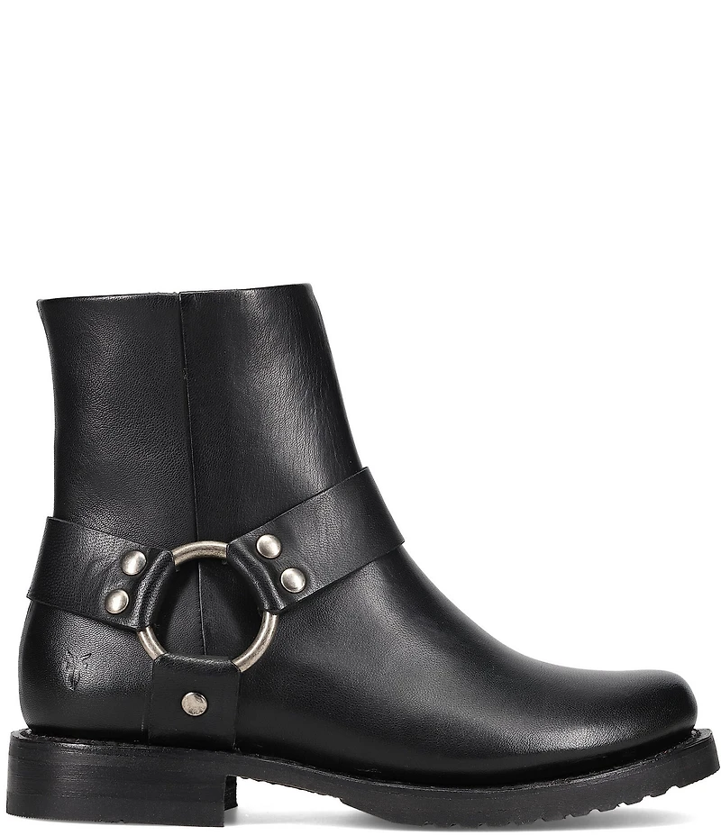 Frye Veronica Flex Leather O-Ring Harness Hardware Booties