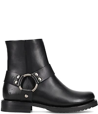 Frye Veronica Flex Leather O-Ring Harness Hardware Booties