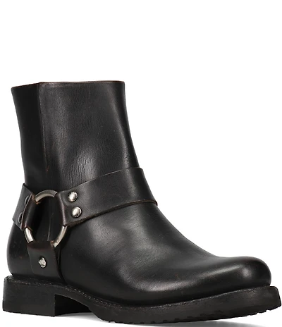 Frye Veronica Flex Leather O-Ring Harness Hardware Booties
