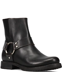 Frye Veronica Flex Leather O-Ring Harness Hardware Booties